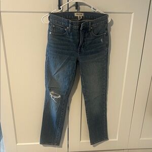 Madewell Straight Leg Jeans - Medium Blue